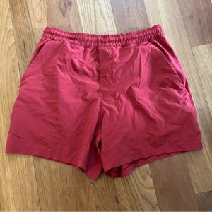 Lululemon Pace Breaker Linerless Short 5" men’s M red